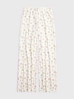 Gris - Pantalon de pyjama Abercrombie & Fitch en maille pointelle