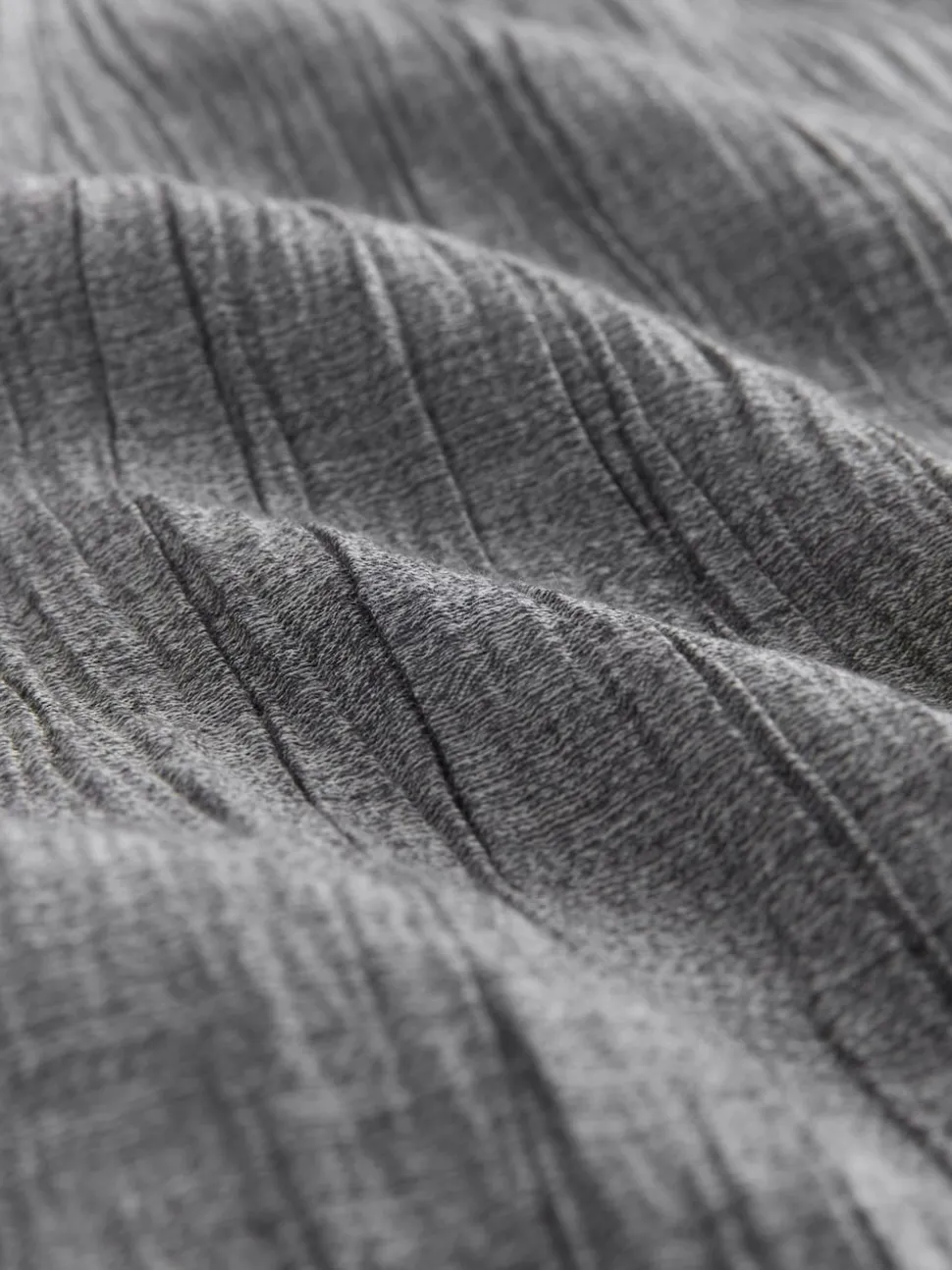 Gris - Pantalons ceinturés à jambes larges en laine