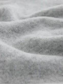 Gris - Pantalons de grossesse en maille à jambe large