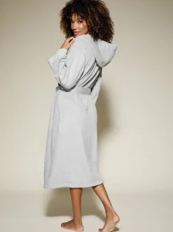 Gris - Peignoir KBX Rosa duveteux