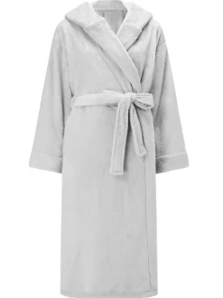 Gris - Peignoir KBX Rosa duveteux
