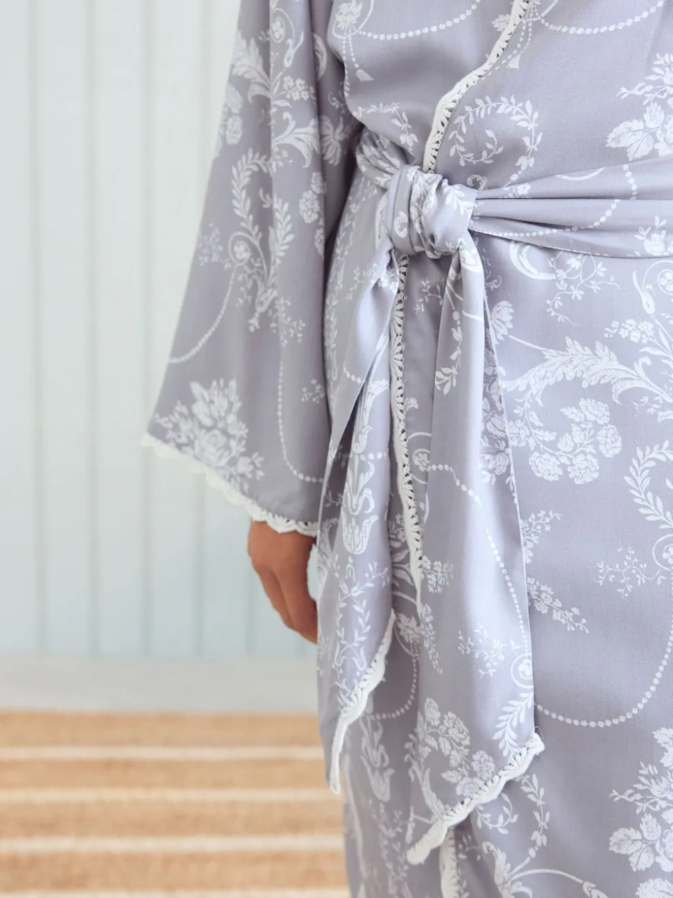 Gris - Peignoir Laura Ashley Josette