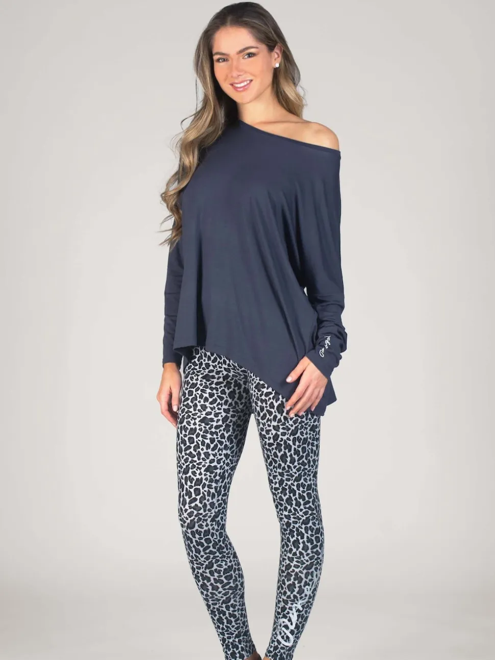 Gris - Pineapple Womens Script Manches longues Top