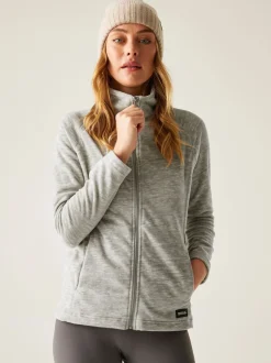 Gris - Polaire Regatta Mayse zippée en tissu chiné