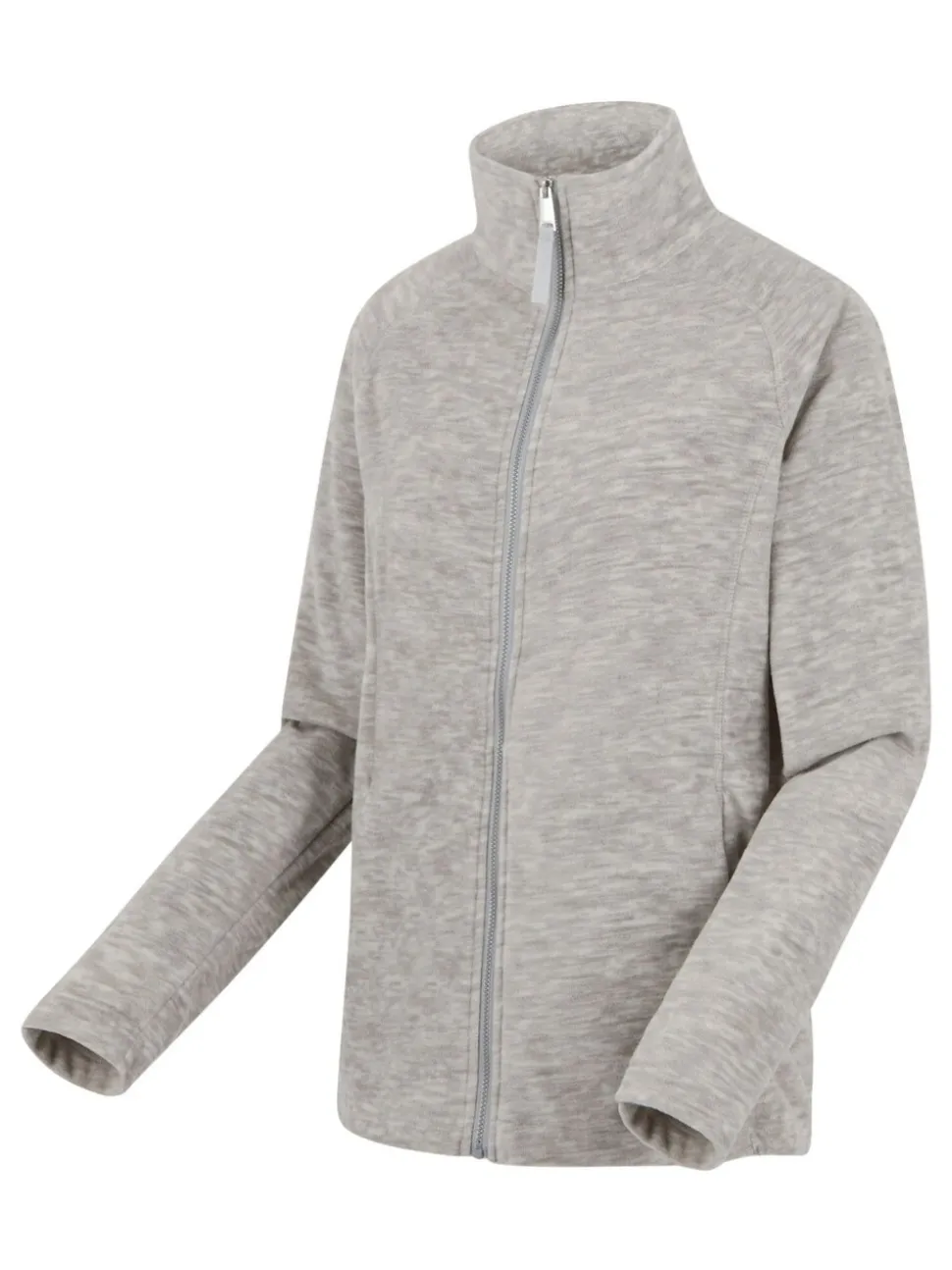 Gris - Polaire Regatta Mayse zippée en tissu chiné