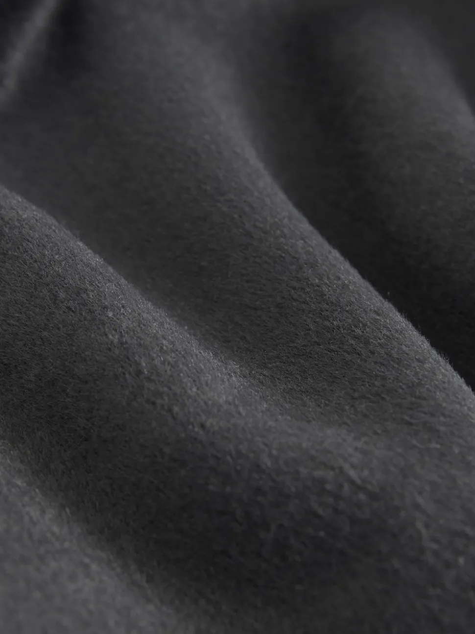 Gris - Poncho cape enveloppant sur le devant