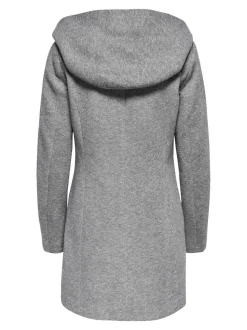 Gris - SEULEMENT Manteau intelligent à capuche
