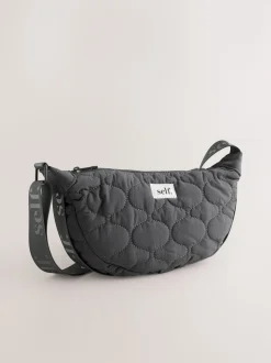 Gris - Soi-même. Sac à bandoulière en nylon