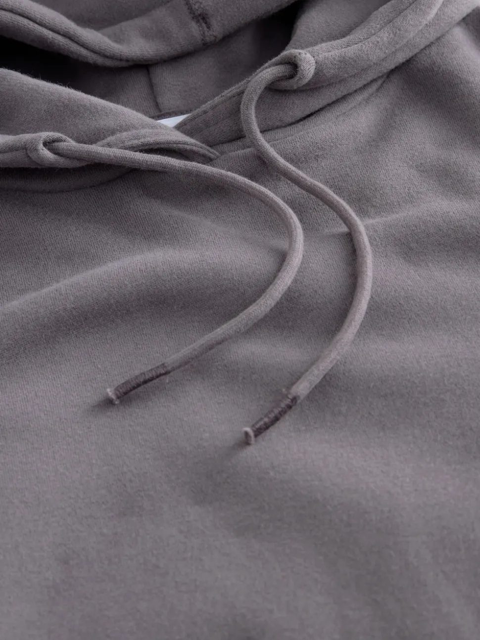 Gris - Sweat-shirt à capuche long actif à coutures apparentes ultra-doux avec poches