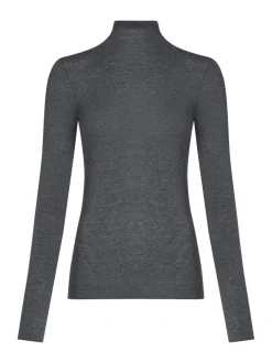 Gris cendré - Hunkemoller T-shirt super doux à col roulé avec couche de base en cachemire