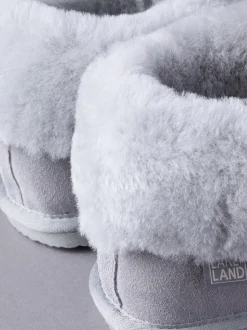Gris clair - Lakeland Leather Ladies Sheepskin Boots Slippers (Bottes en peau de mouton pour dames)