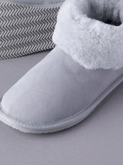 Gris clair - Lakeland Leather Ladies Sheepskin Boots Slippers (Bottes en peau de mouton pour dames)