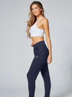 Gris de charbon de bois - Pantalon de jogging Pineapple Viscose décontracté en jersey