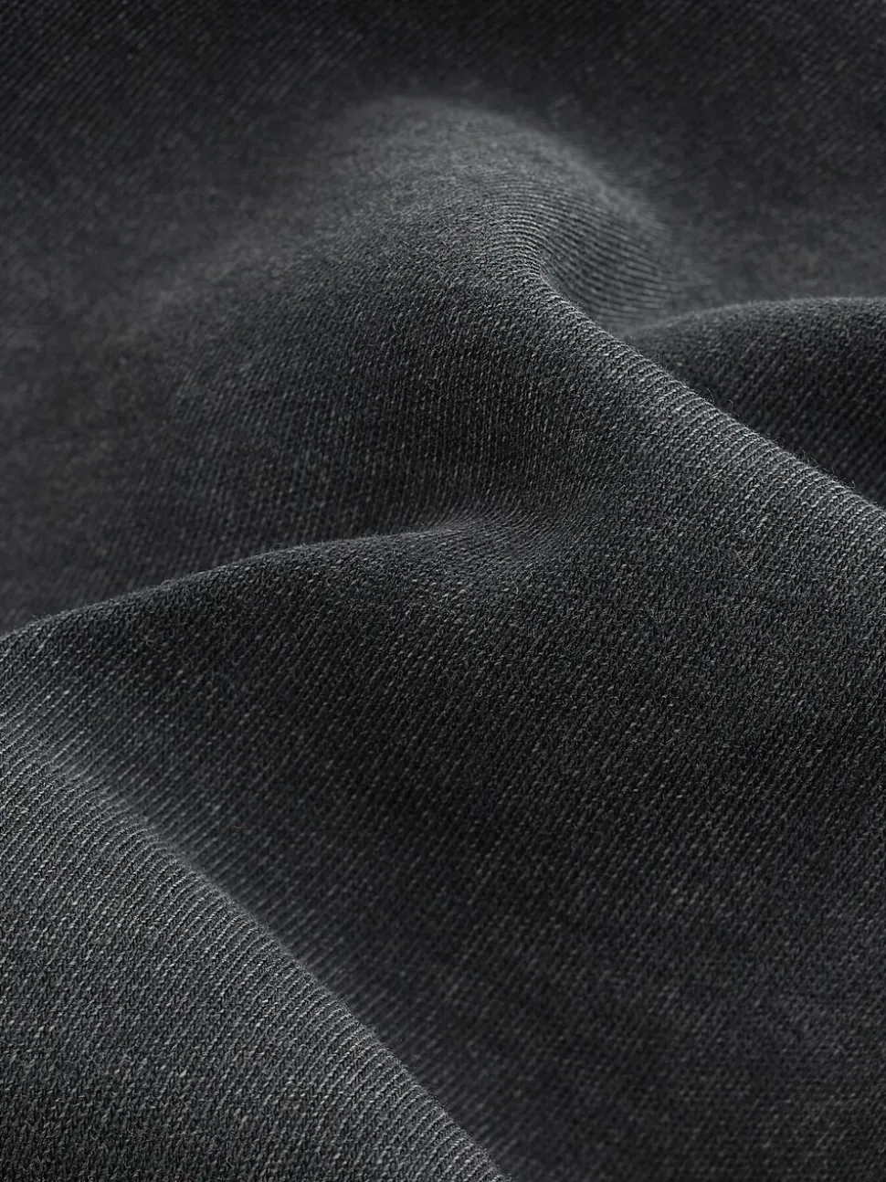Gris de charbon de bois - T-shirt long épais décontracté