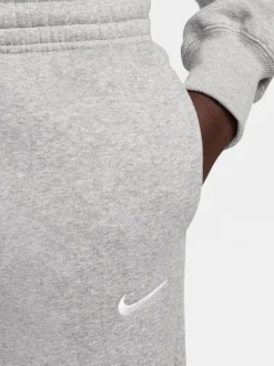 Gris foncé chiné - Jogging Nike Phoenix en polaire taille mi-haute