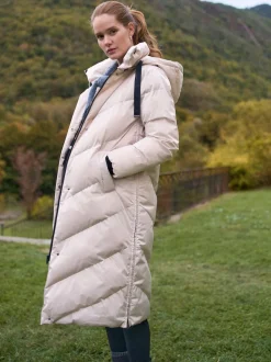 Gris taupe - Seraphine Long 3-en-1 Doudoune de Grossesse et de portage