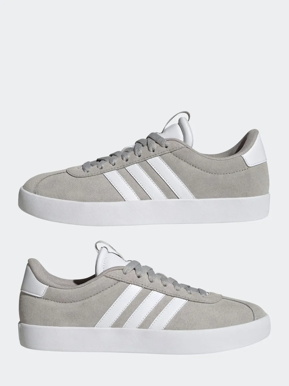 Gris/Blanc - Adidas VL Court 3.0 Formateurs