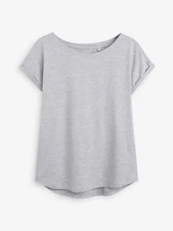 Gris/Blanc/Noir/Bleu marine/Vert kaki - Lot de 5 T-shirts à mancherons