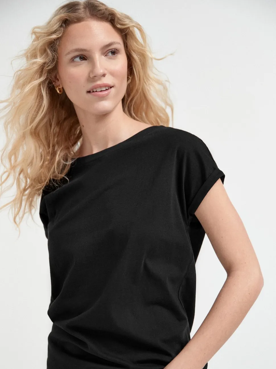 Gris/Blanc/Noir/Bleu marine/Vert kaki - Lot de 5 T-shirts à mancherons