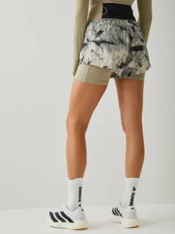 Gris/Noir - adidas Adi365 Spray Dye 2en1 Shorts