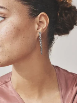 Gunmetal - Pendants d'oreilles en grappe
