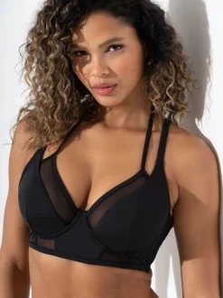 Haut de bikini Pour Moi Sydney long en maille à armatures et doubles bretelles