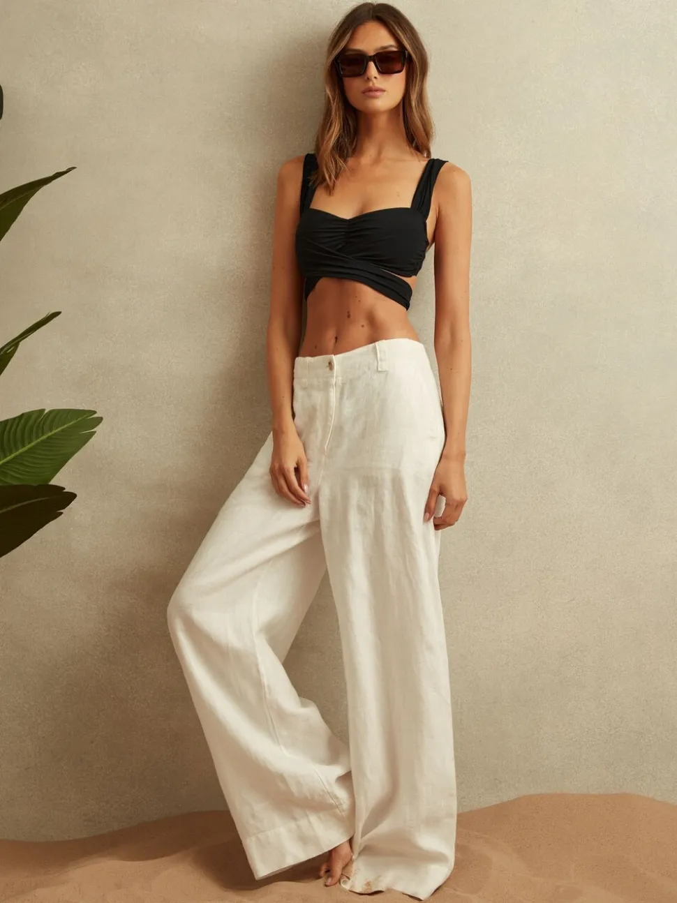 Haut de bikini Reiss Cristina coupe croisée