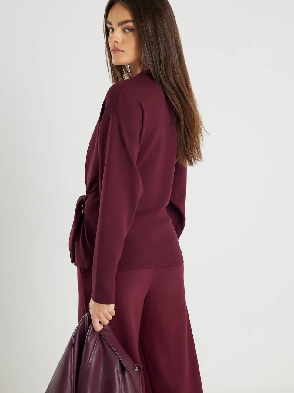 Haut haut de gamme River Island à cravate sur le devant
