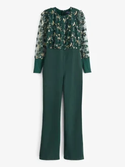 Hot Squash combinaison verte en ponte avec manches blouson