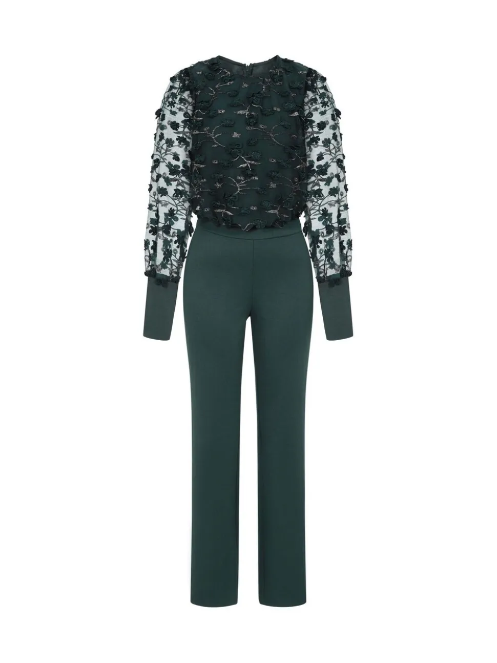 Hot Squash combinaison verte en ponte avec manches blouson