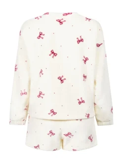 Hunkemoller pyjama blanc en polaire en flanelle