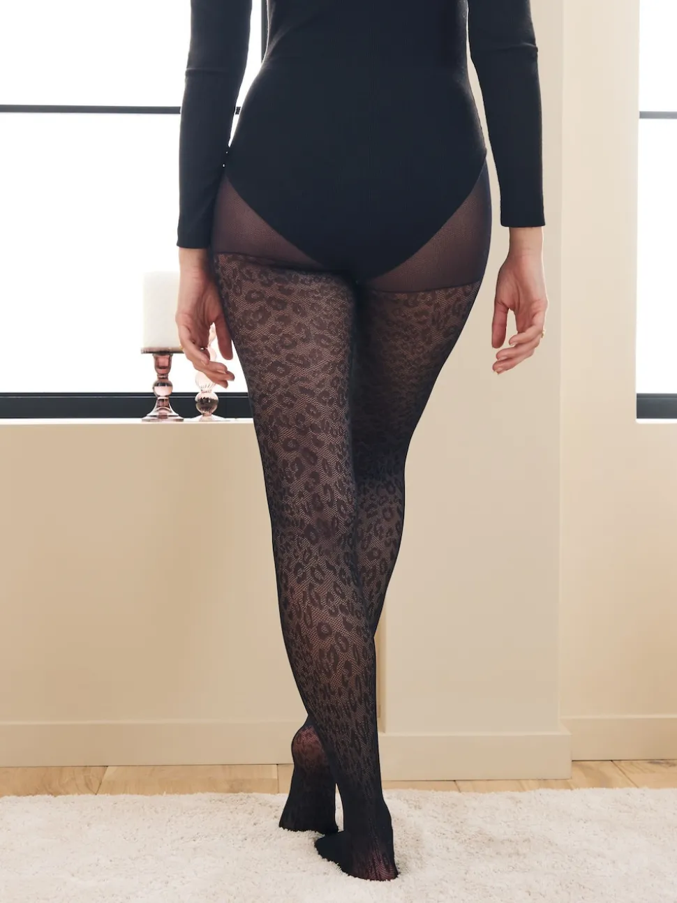 Impression animale noire - Patron Collants 1 Pack
