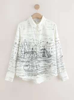 Impression bateau - Chemise à manches longues