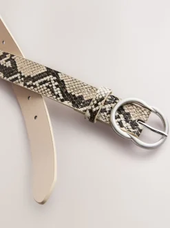 Impression de serpent - Ceinture régulière en PU