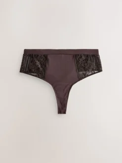 Impression florale - Lot de 3 culottes en modal et dentelle