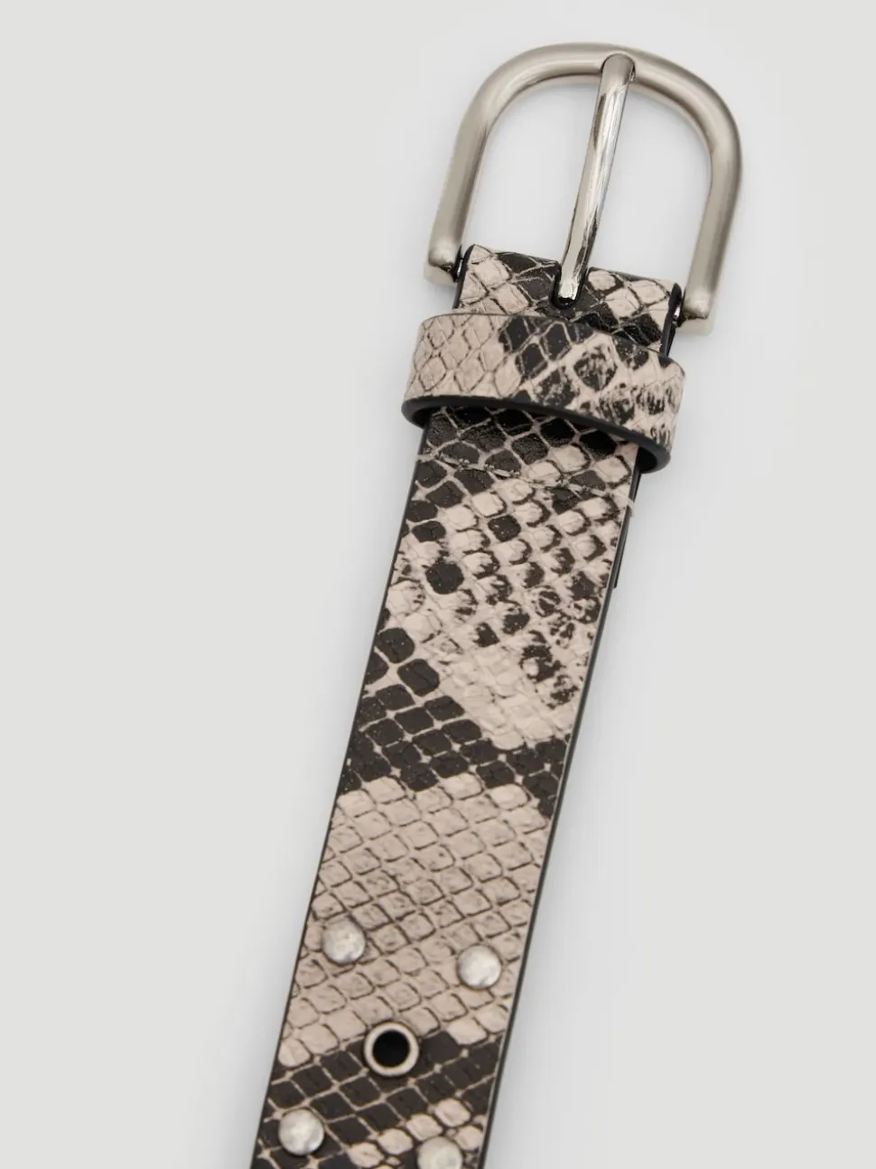 Imprimé animal - Ceinture Hush en cuir cloutée à œillets