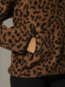 Imprimé animal - South Beach Borg Veste Quarter Zip