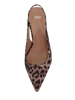 Imprimé animal léopard - Novo Coupe large Iraya Point Slingback Escarpin