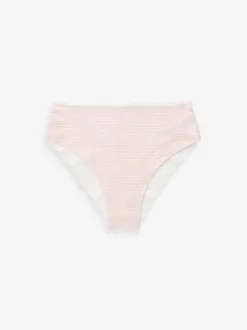 Imprimé cœurs noir/rose - Lot de 4 culottes en coton et dentelle