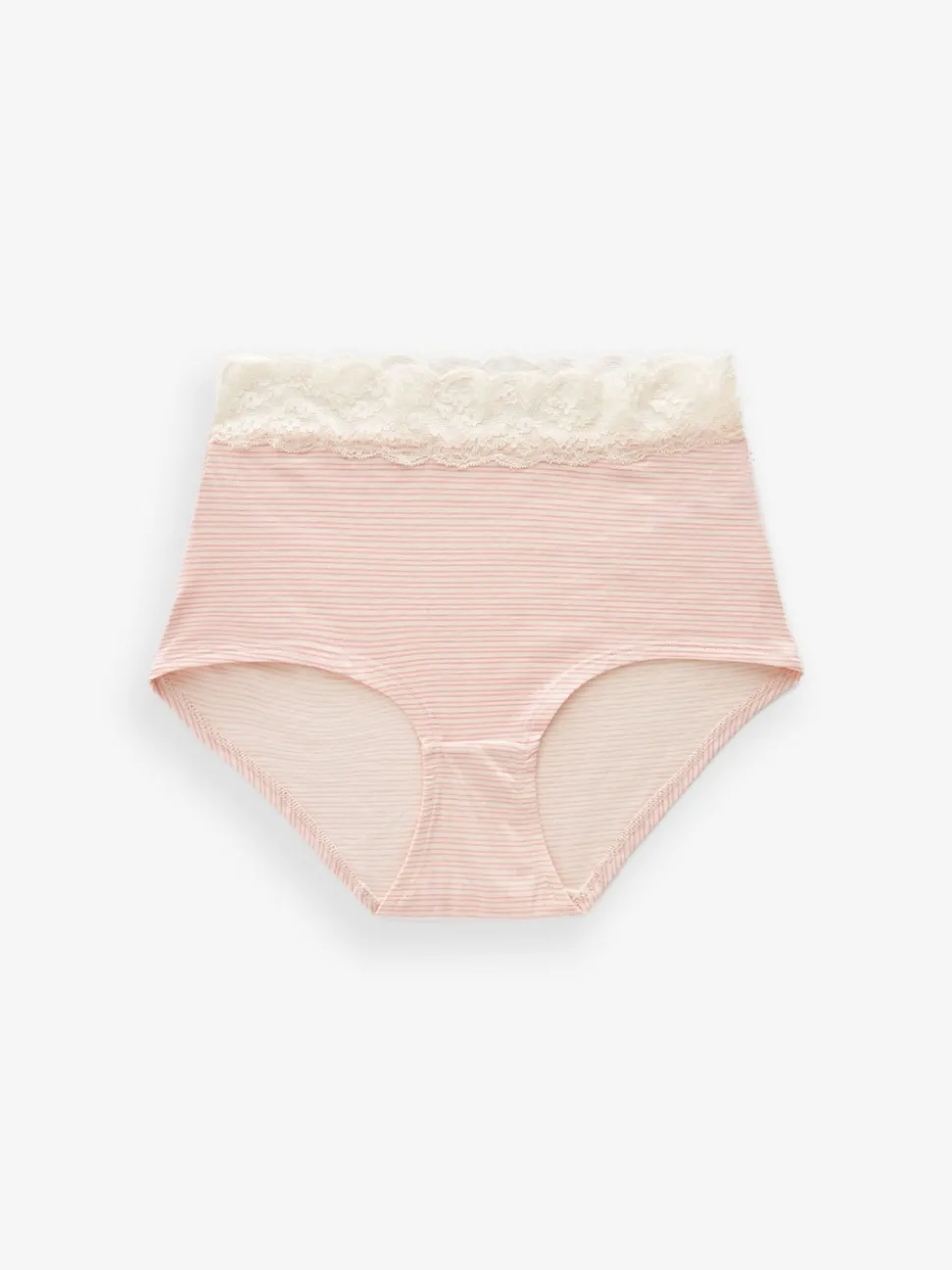 Imprimé cœurs noir/rose - Lot de 4 culottes en coton et dentelle