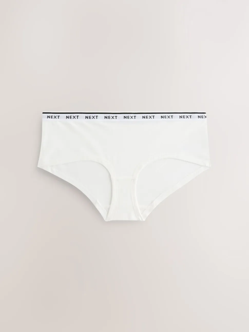 Imprimé floral noir / blanc - Lot de 4 culottes à logo en coton