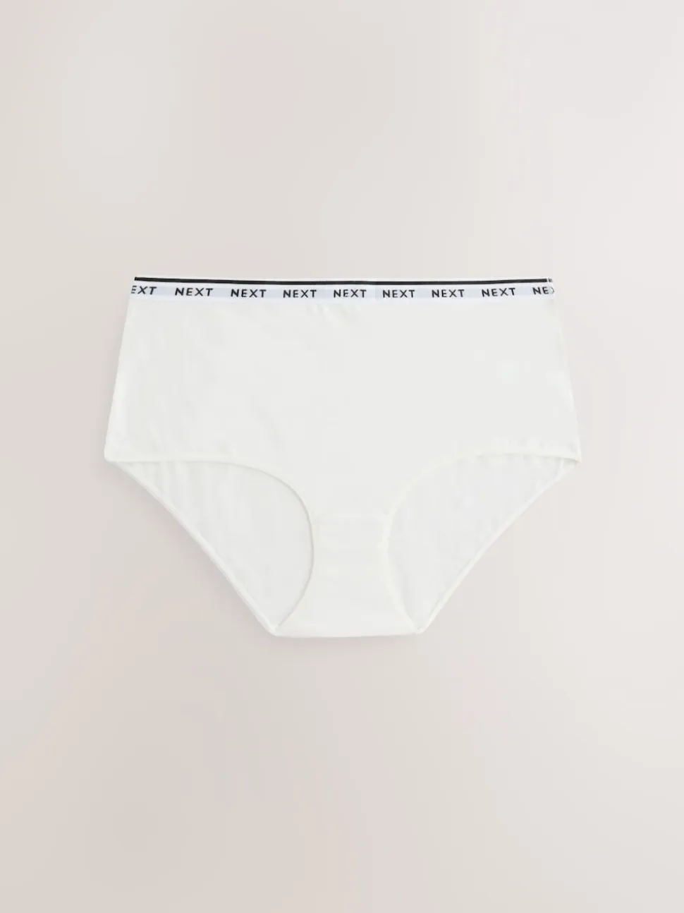 Imprimé floral noir / blanc - Lot de 4 culottes à logo en coton