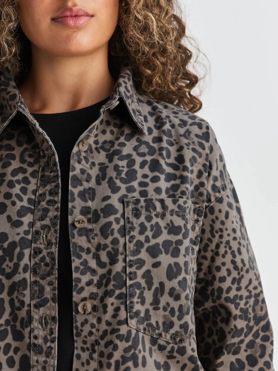Imprimé Léopard - Chemises oversize en Denim