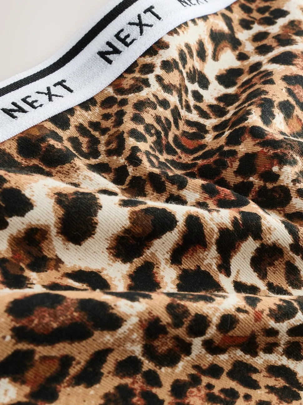 Imprimé Léopard - Lot de 4 culottes à logo en coton