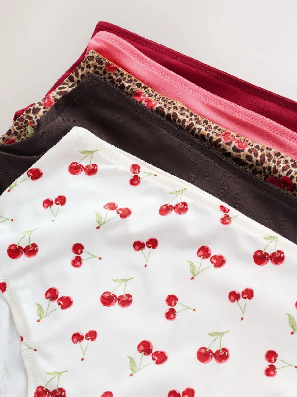 Imprimé léopard/cerry - Culotte en microfibre 5 Pack