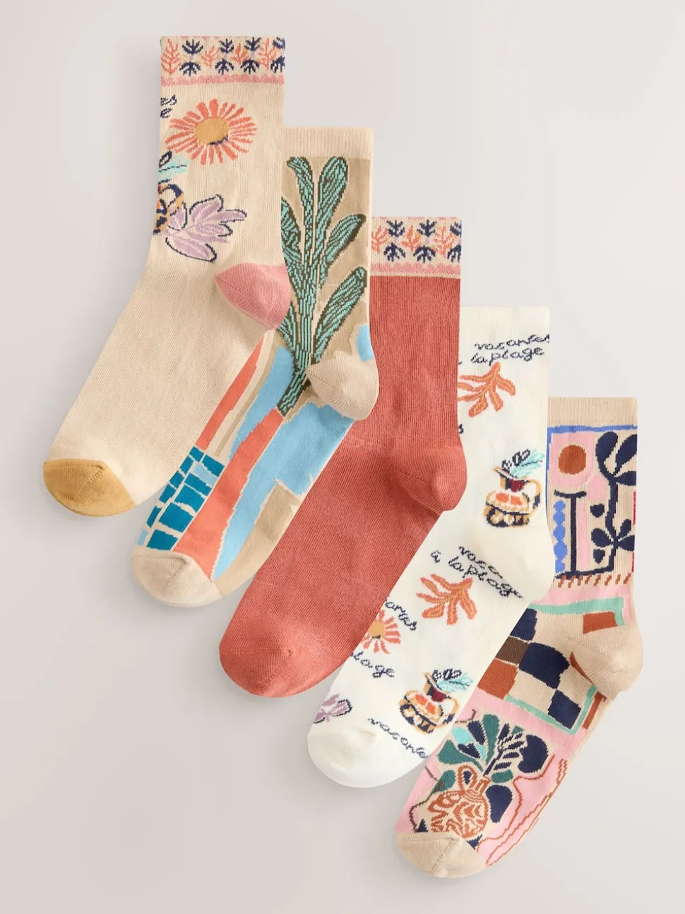 Imprimé Marakesh Mix - Paquet de chaussettes de cheville 5