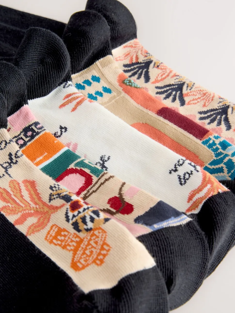 Imprimé Marakesh Mix - Semelle intérieure Ankle Socks 5 Pack