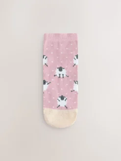 Imprimé moutons multicolores - Paquet de chaussettes d'entraînement 4
