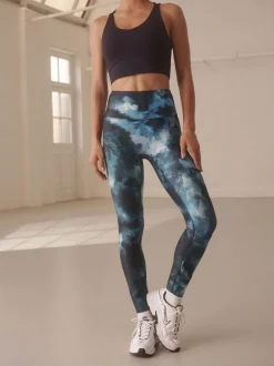 Imprimé peinture bleu - Leggings Power Active Sports