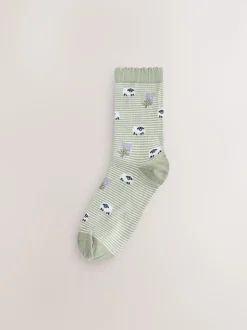 imprimé printemps - Paquet de chaussettes de cheville 5